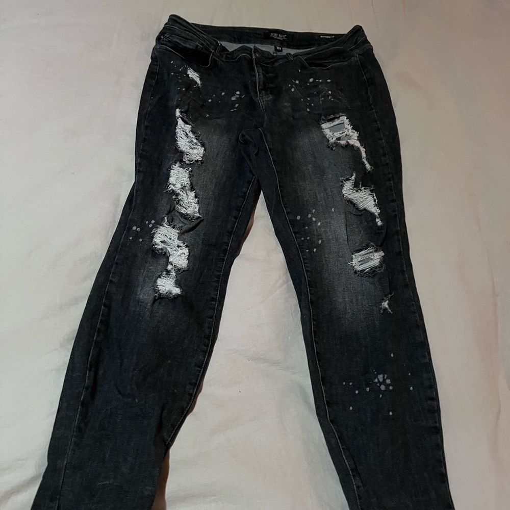 18W Black Boyfriend Judy Blue Jeans